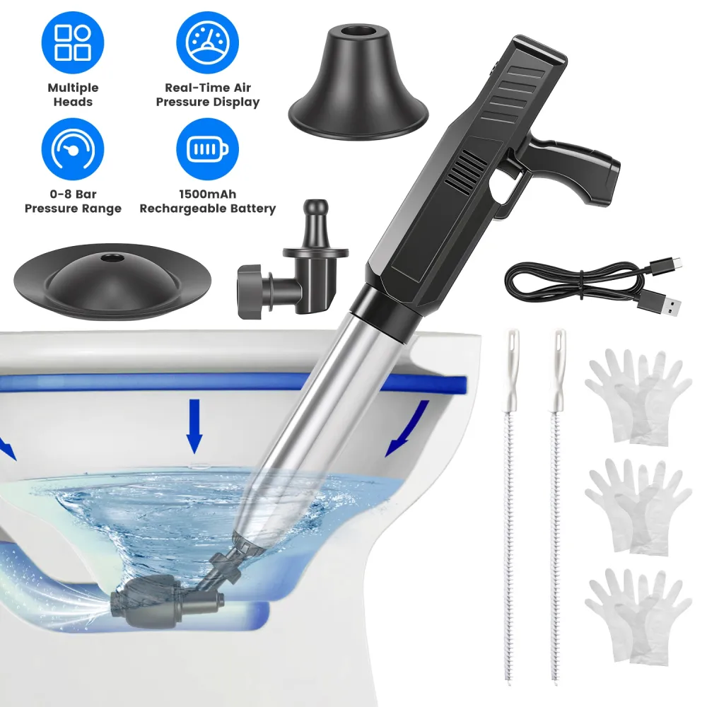 Electric Toilet Plunger With Air Pressure 6