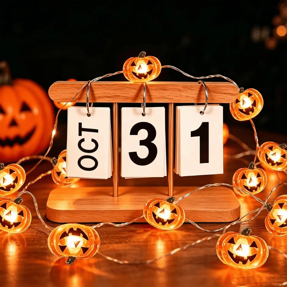Halloween Pumpkin String Lights Decorations 3