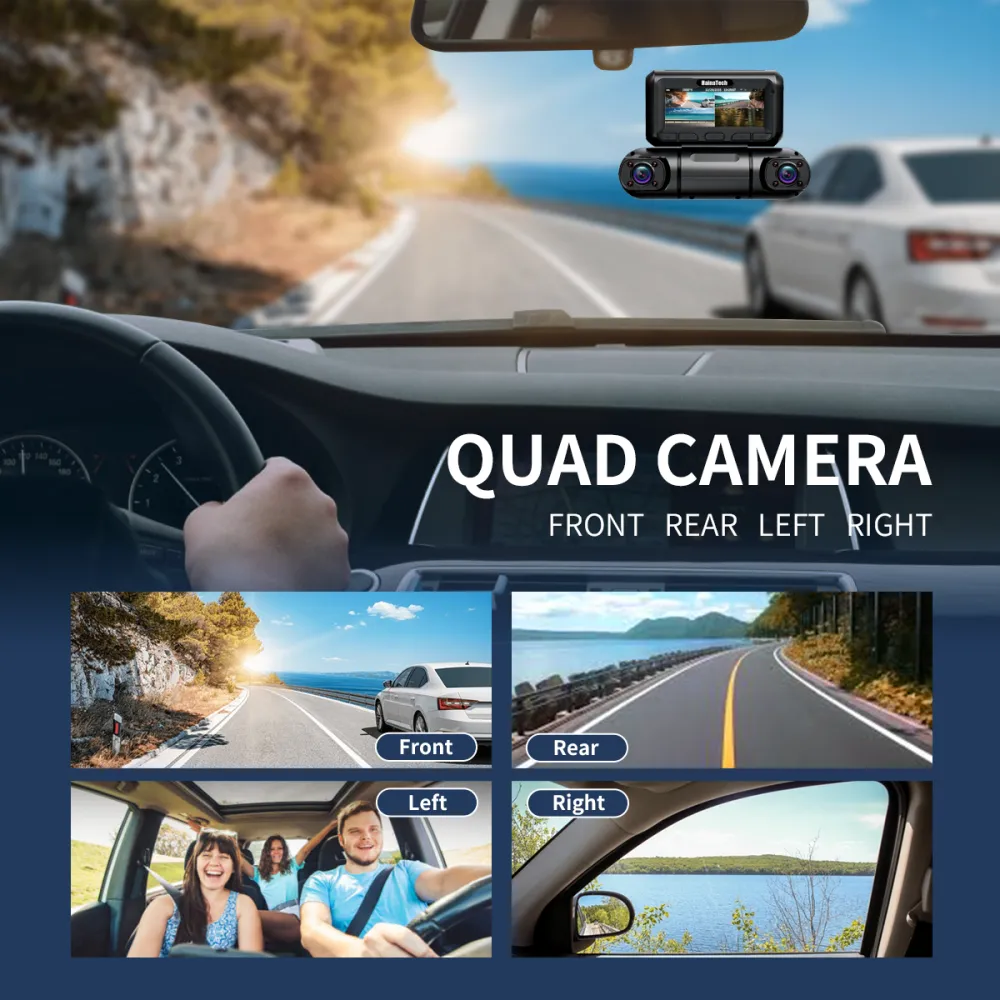 4-Channel 360u00b0 Dash Cam with GPS 2