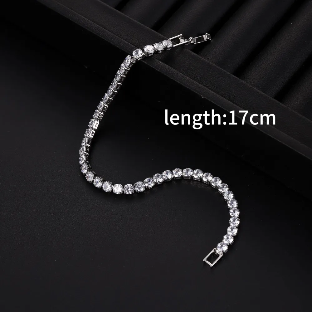 Sleek Luxury Sparkling Zircon Bracelet 8