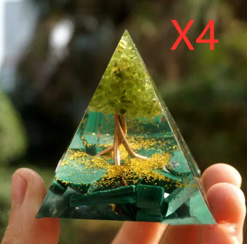 Pyramid Decoration Natural Crystal Gravel 34
