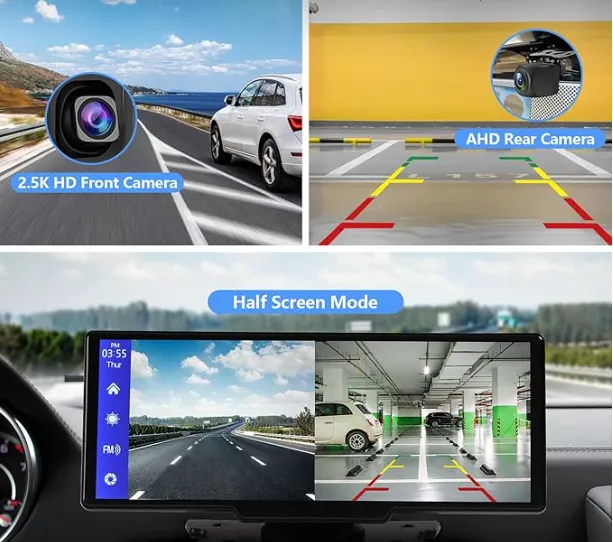 Portable Wireless Carplay With 2.5K Camera 2
