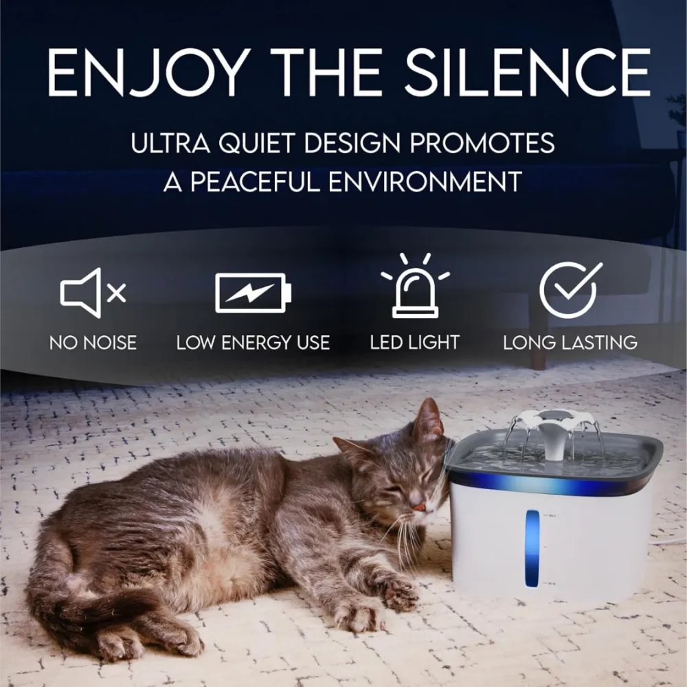 95oz Automatic Pet Water Fountain 7