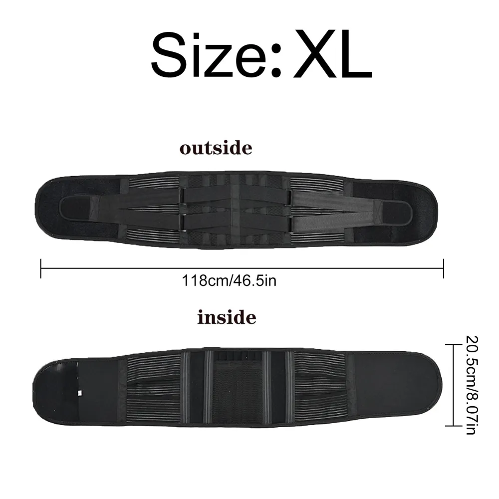 Adjustable Lower Back Brace Lumbar Support 4