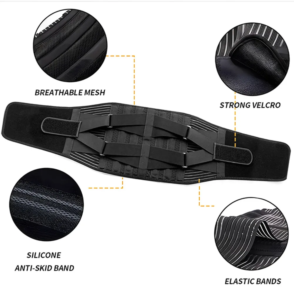Adjustable Lower Back Brace Lumbar Support 3