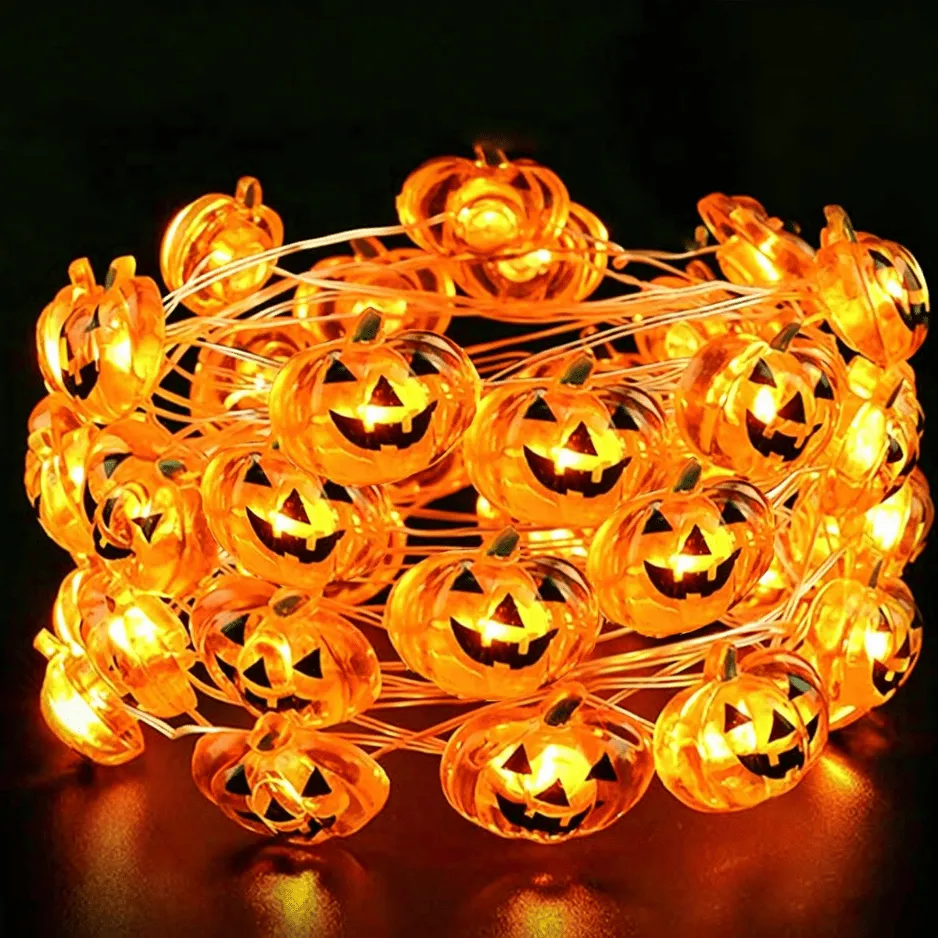 Halloween Pumpkin String Lights Decorations