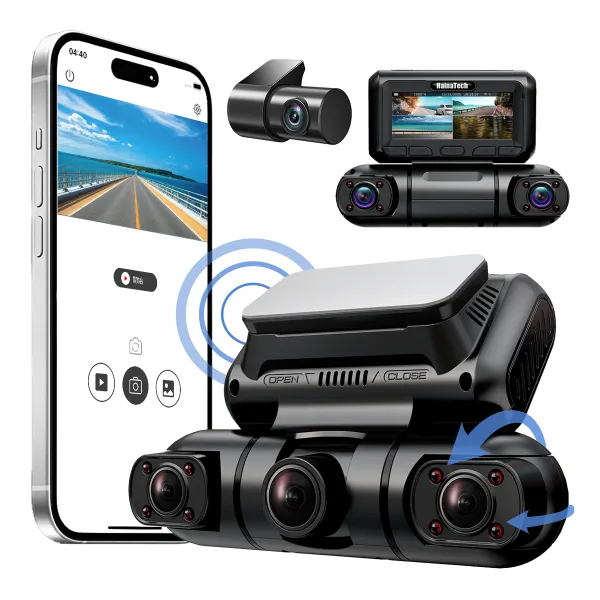 4-Channel 360u00b0 Dash Cam with GPS