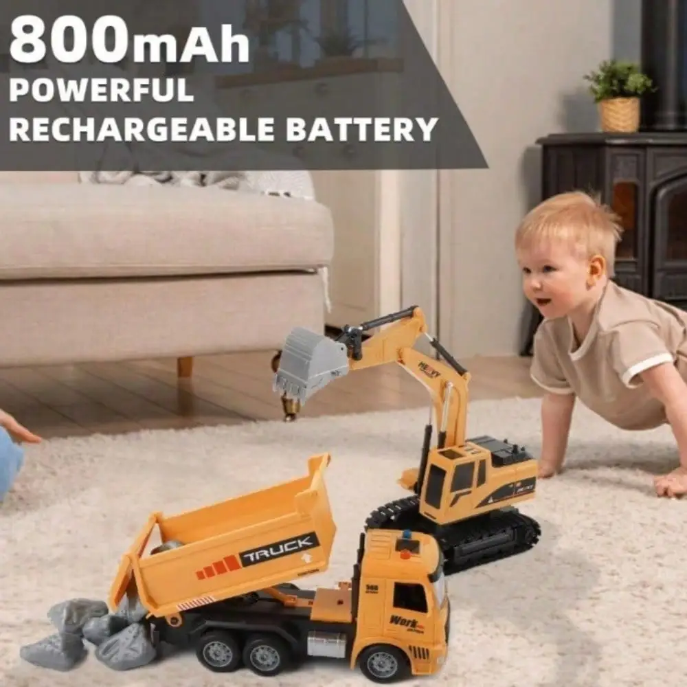 RC Dump Truck And Excavator Set 4