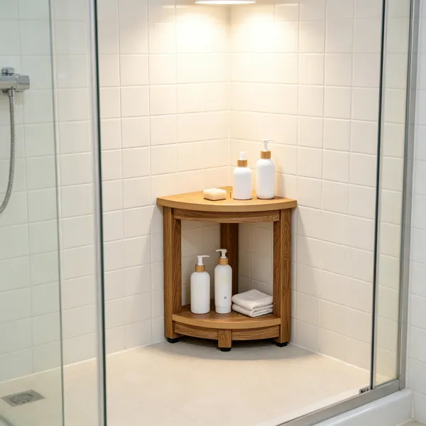 Corner Shower Bench 16.5inch Height 12.8inch 5