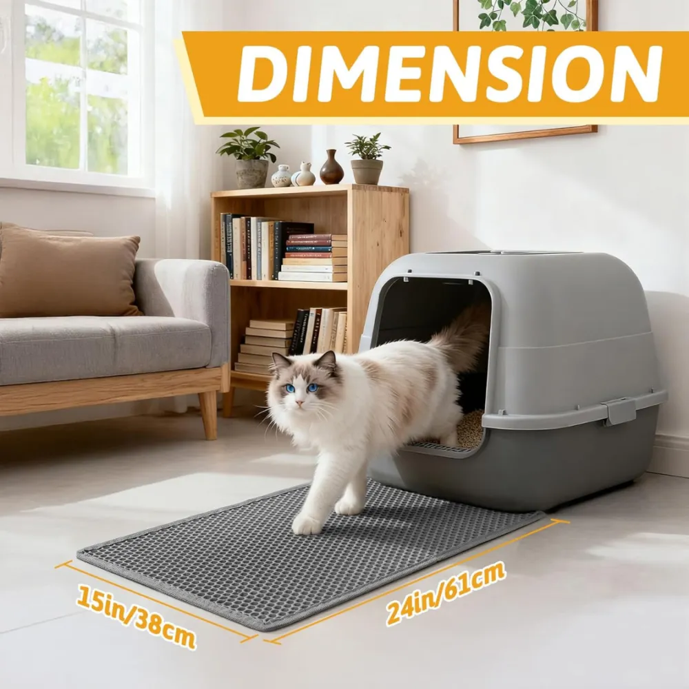 Cat Litter Mat Double Layer Waterproof Urine 7
