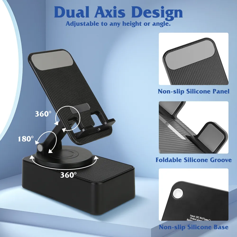 4 In 1 Foldable Wireless Speaker Phone Stand 3