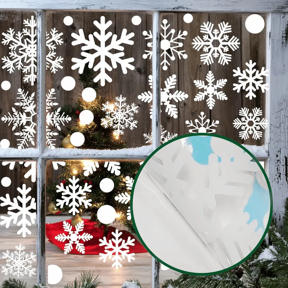 321pcs Christmas Window Decals 6
