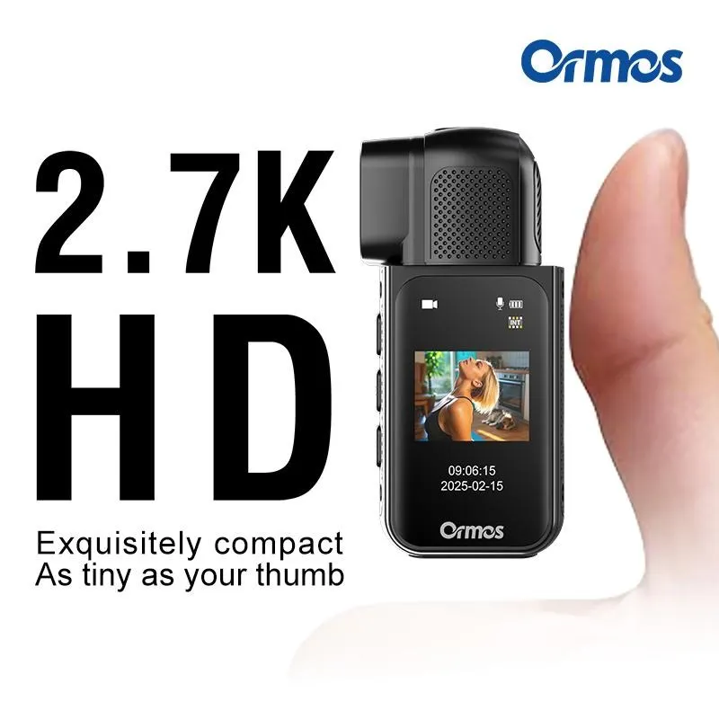 Ormos Mini Action Camera With 180 Degree 8