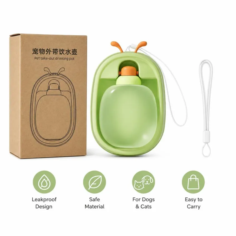 Portable Pet Water Bottle With Cute Antlers 2