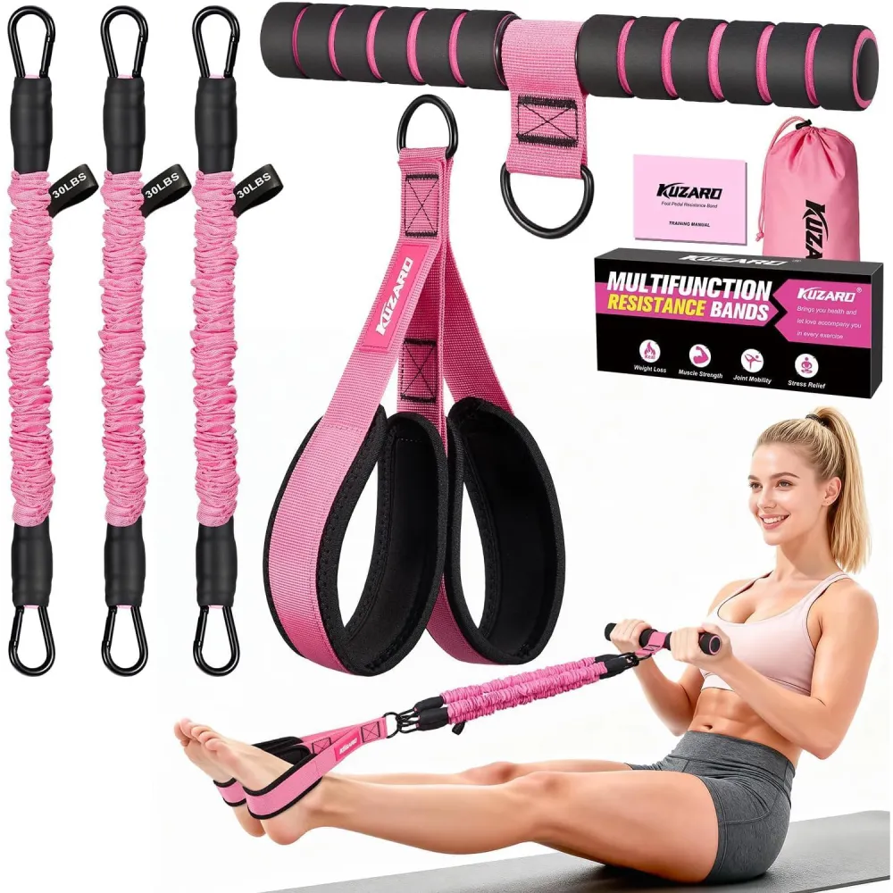3 Tube Sit Up Resistance Bands With Handles 1