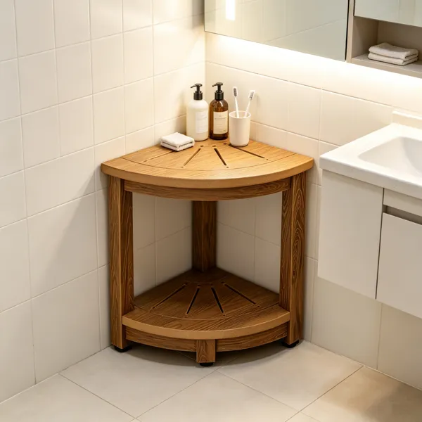 Corner Shower Bench 16.5inch Height 12.8inch 3