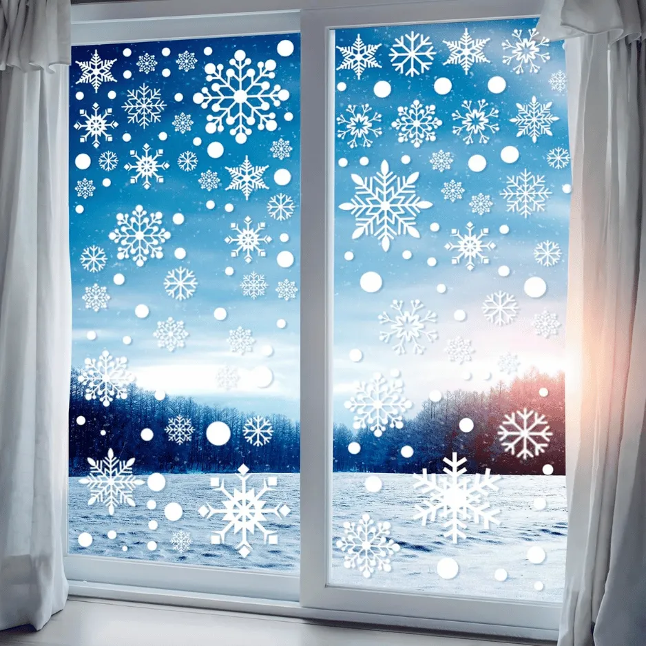 321pcs Christmas Window Decals 4