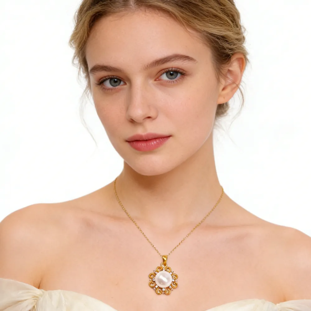 24K Gold SUN Necklace Jewelry Simple Choker 4