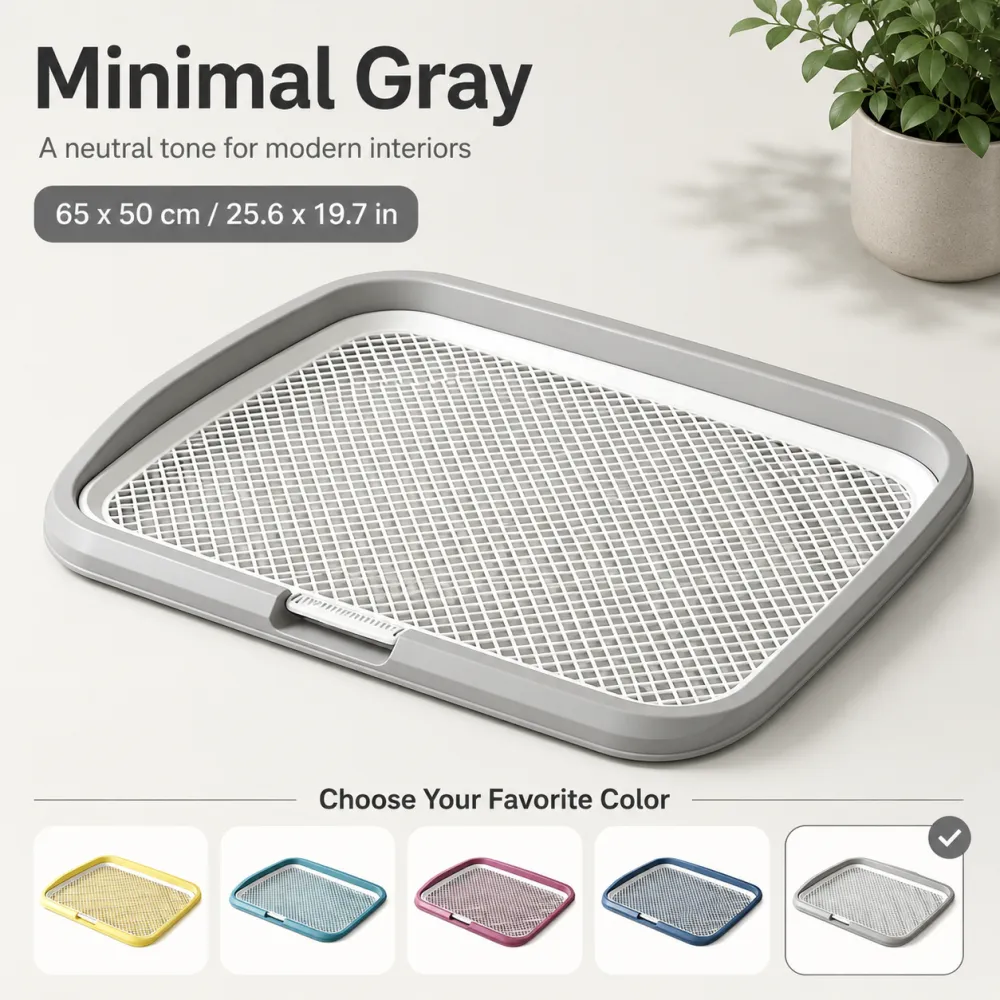 Dog Potty Tray With Removable Grating 1