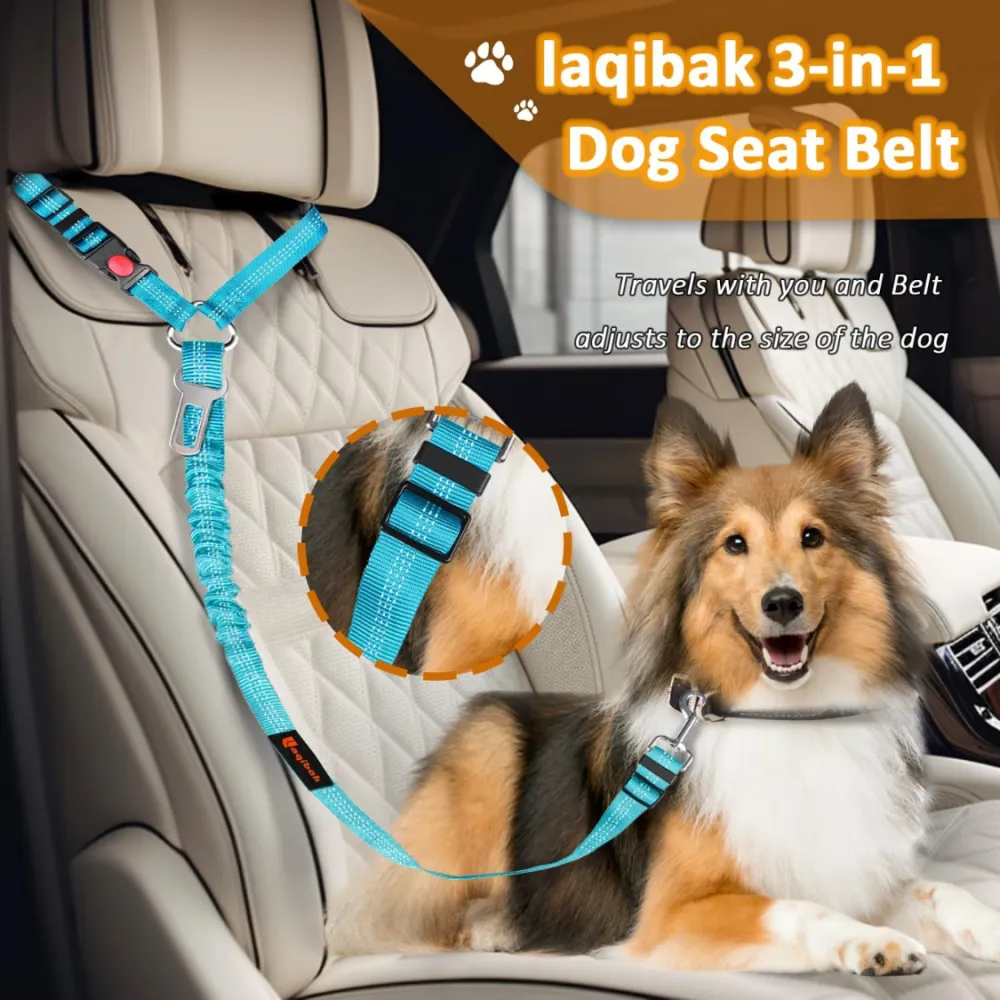 Removable Dog Seat Belt Harness For Car 4