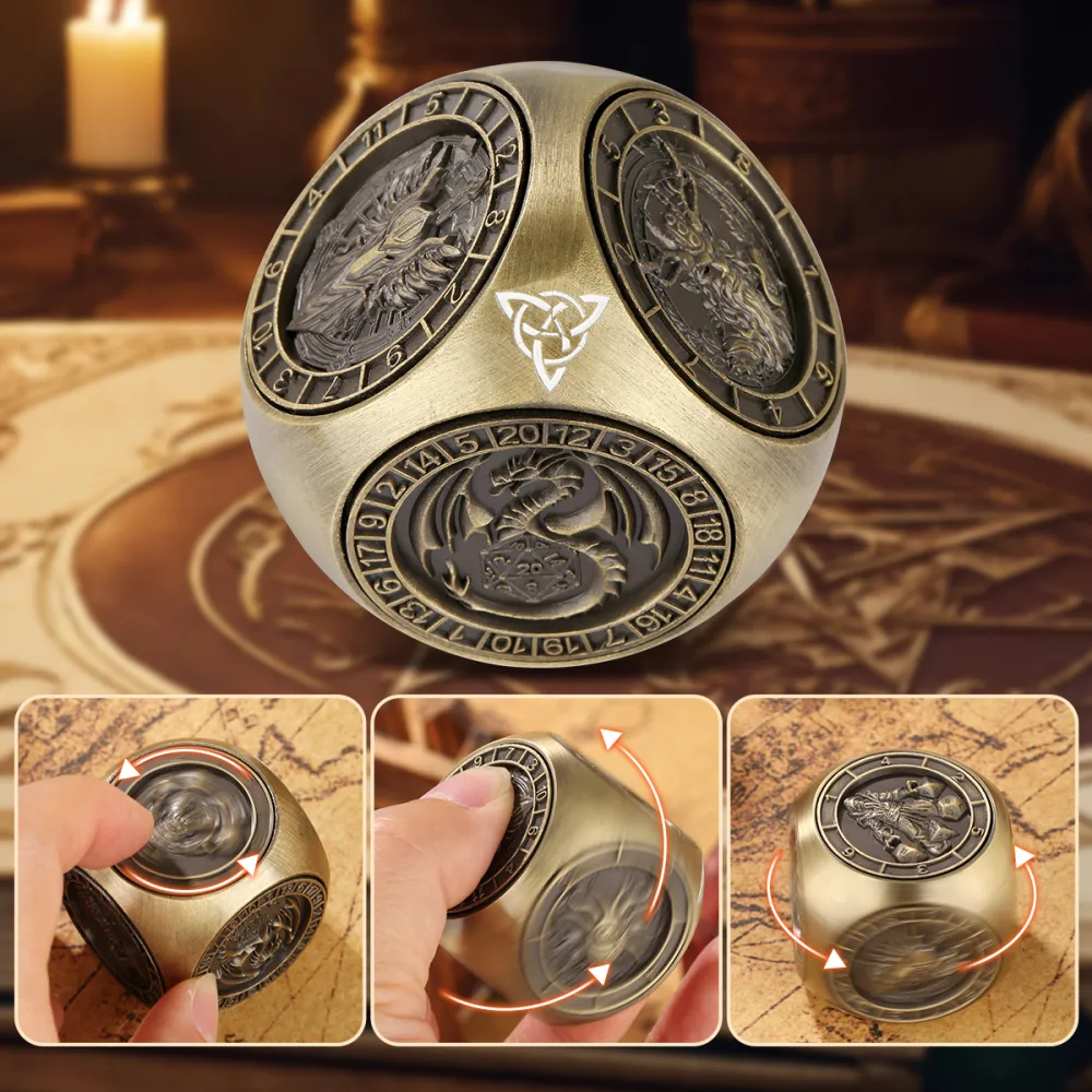 6-pack DND Dice Wheel Gift Box Set 4