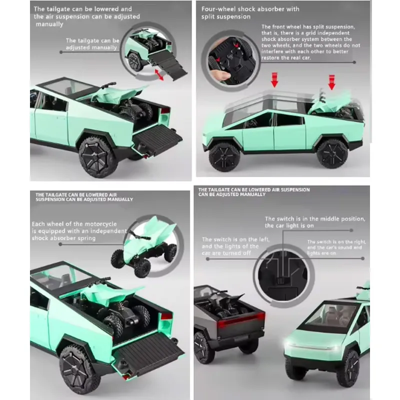 Diecast Metal Pickup Truck Toys For Boys Age 5