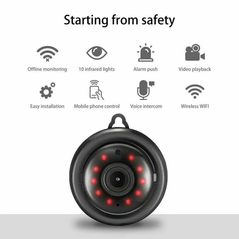 Camera WiFi 1080P Wireless IR Indoor Outdoor 4