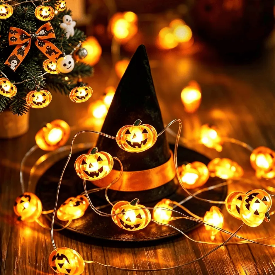 Halloween Pumpkin String Lights Decorations 2