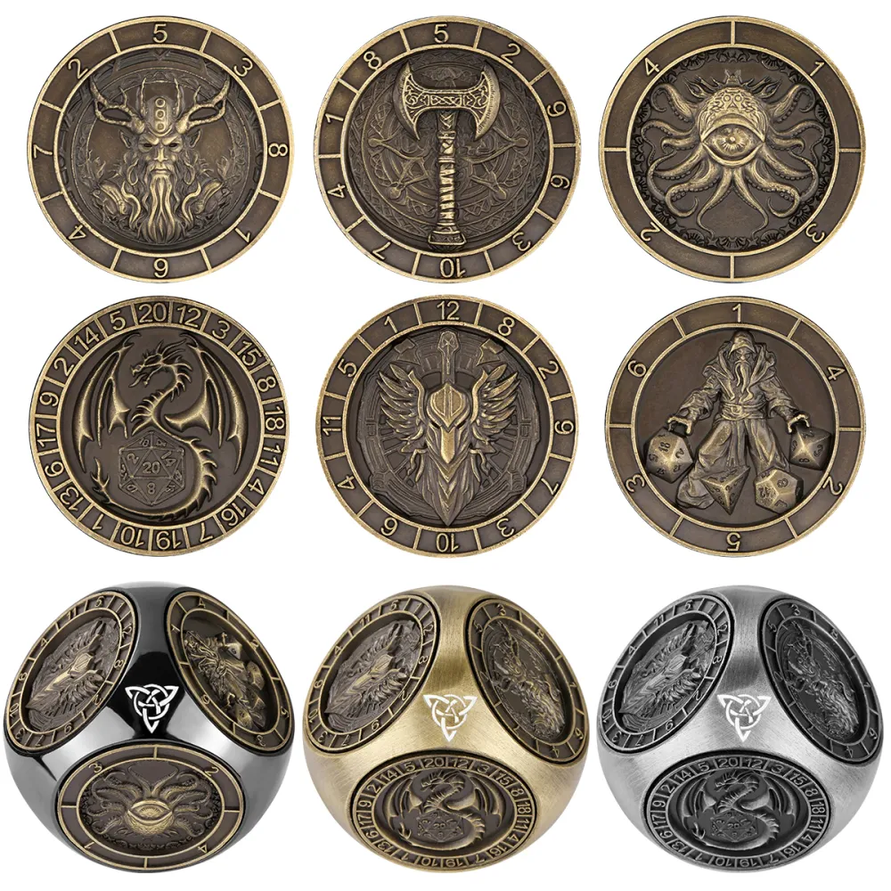 6-pack DND Dice Wheel Gift Box Set 11