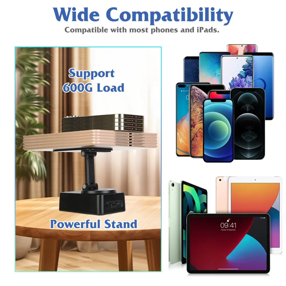 4 In 1 Foldable Wireless Speaker Phone Stand 9
