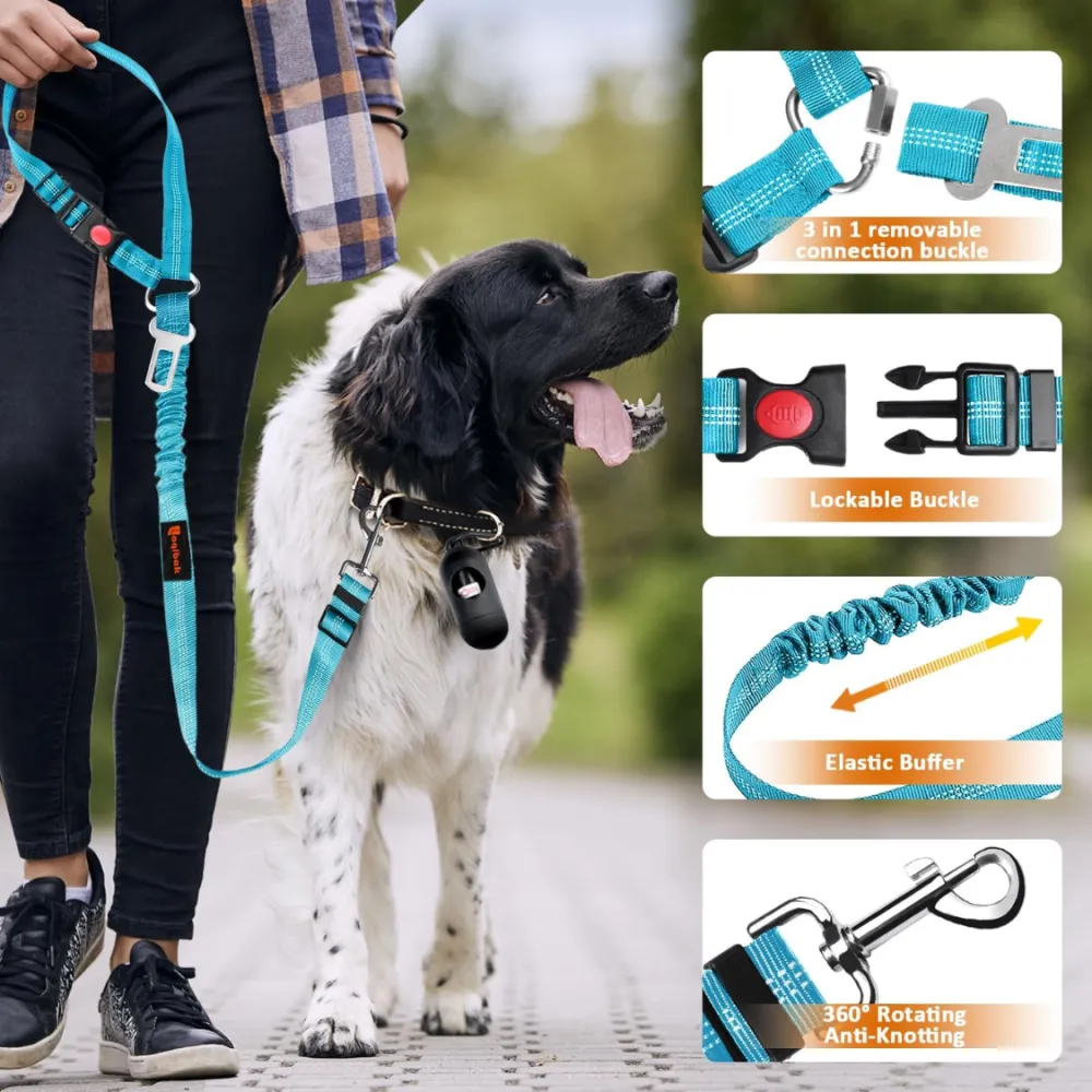 Removable Dog Seat Belt Harness For Car 5