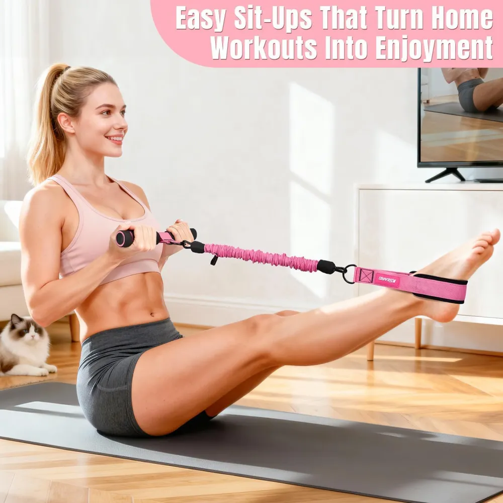 3 Tube Sit Up Resistance Bands With Handles 3