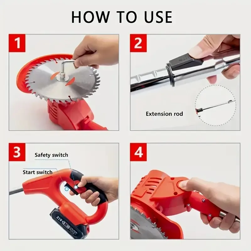 Cordless Electric Weed Wacker Portable Grass 4