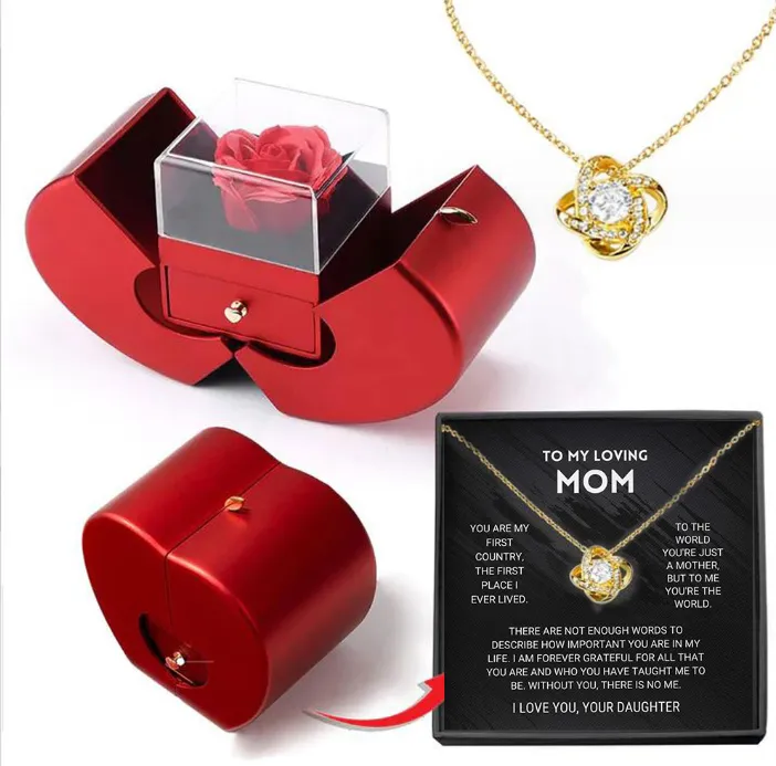 Fashion Jewelry Box Red Apple Christmas Gift 16
