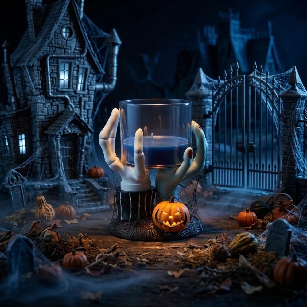 Halloween Skeleton Hand Candle Holder 4