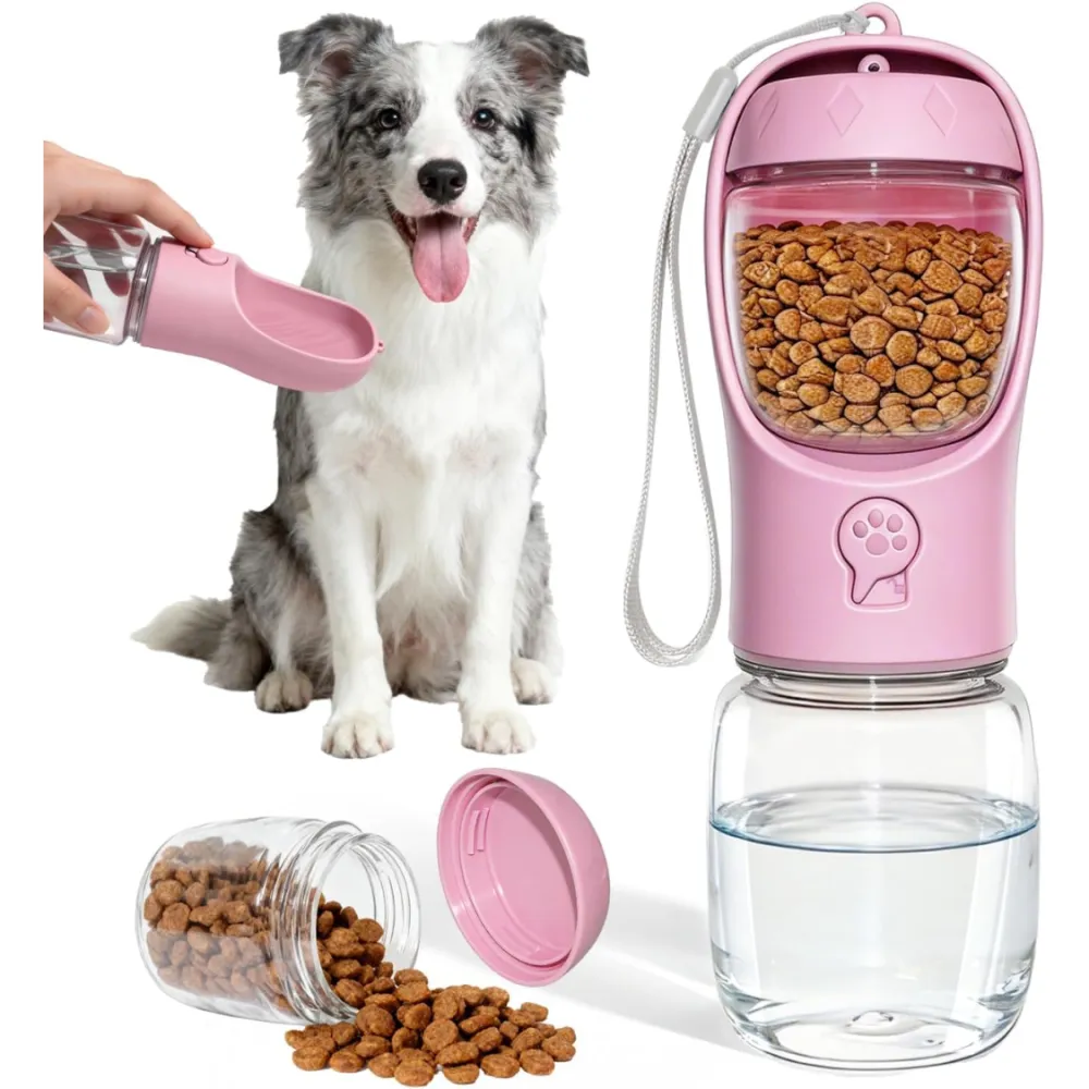 Portable Dog Water Bottle With Food 1