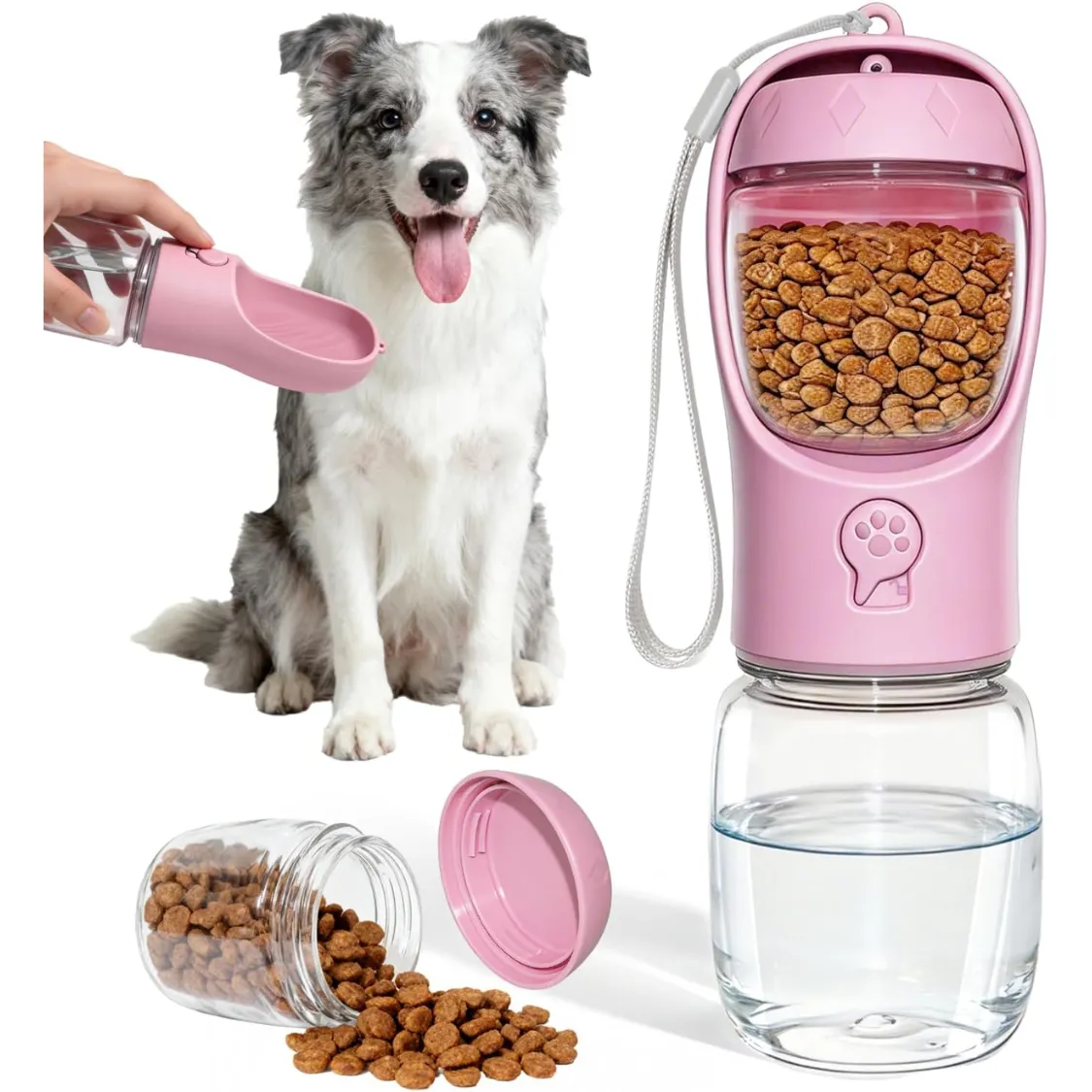 Portable Dog Water Bottle With Food