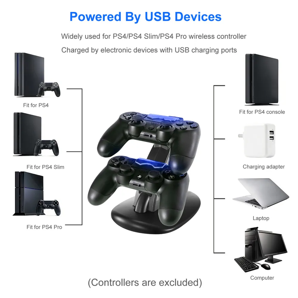 Charging Dock Station Dual Micro USB Charger 9