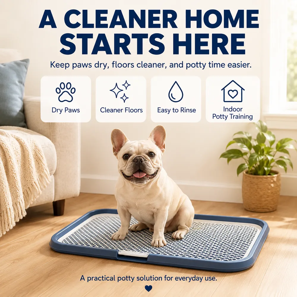 Dog Potty Tray With Removable Grating 4