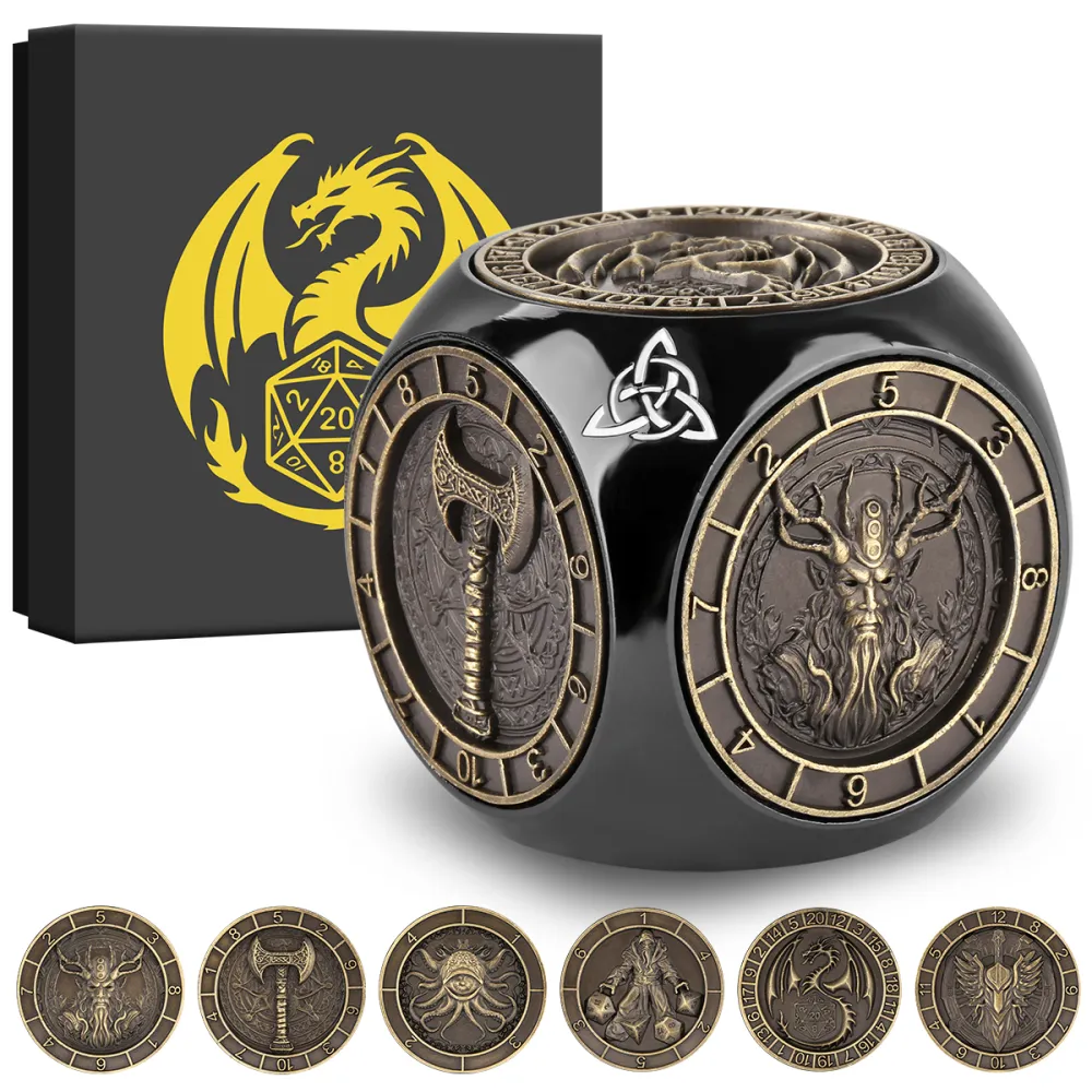 6-pack DND Dice Wheel Gift Box Set 6