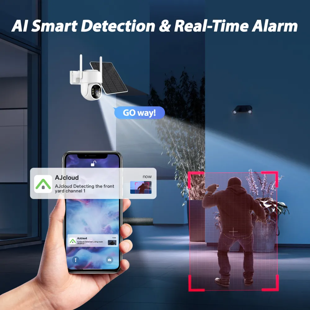 4G Solar PTZ Camera with 64GB Card 4