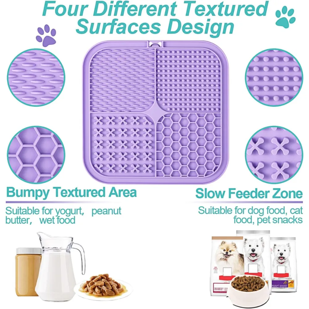 Lick Mat For Dogs  Cats 2 Pack 7