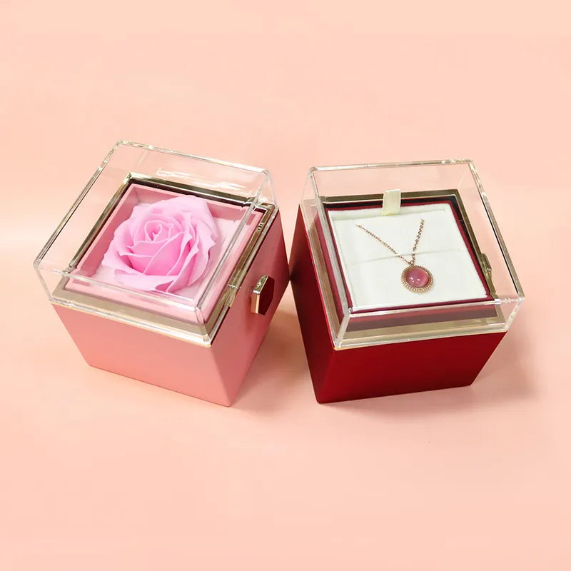 Rotating Soap Flower Rose Gift Box Creative 40