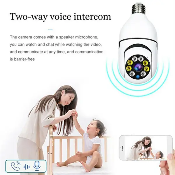 E27 Light Bulb Security Camera