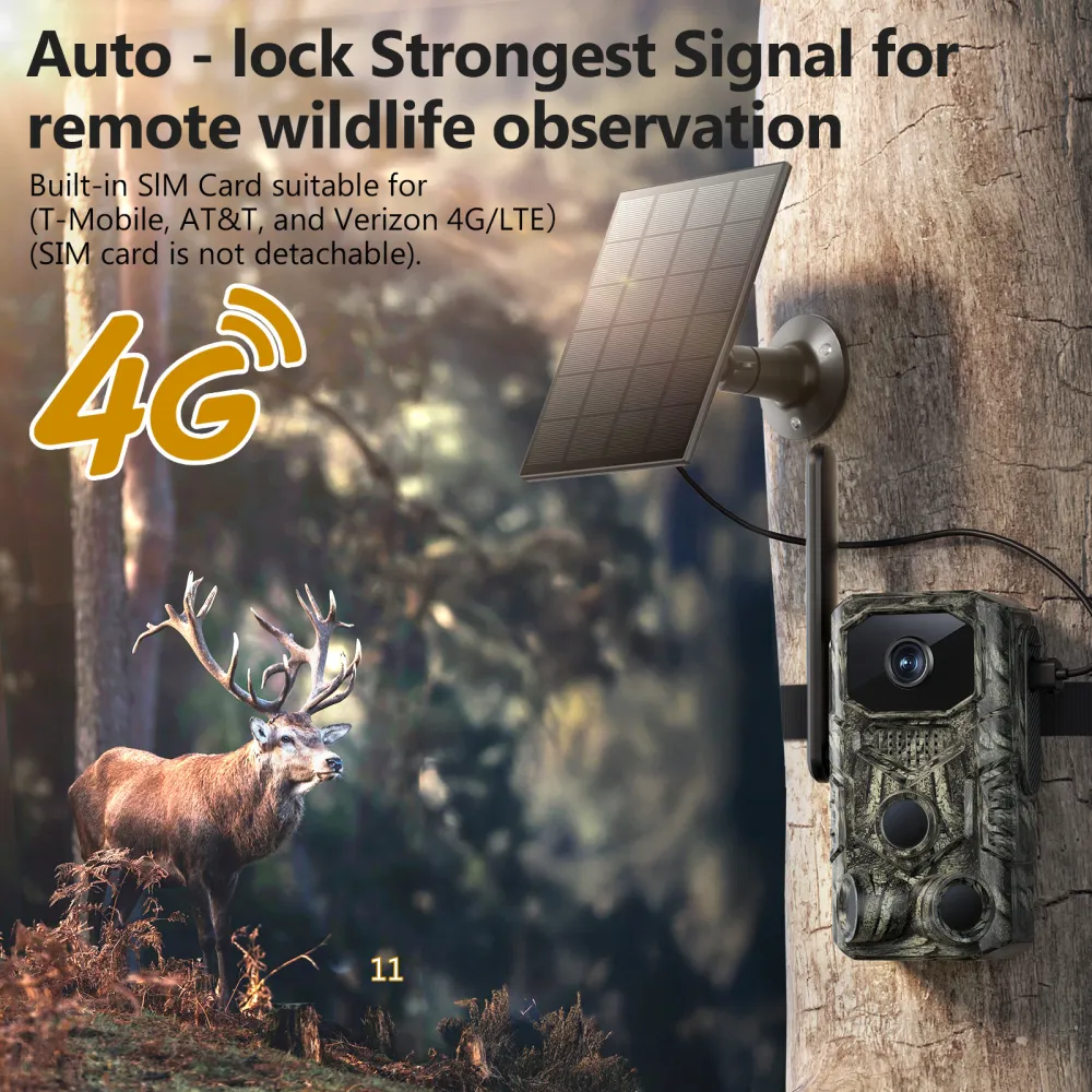 4G GPS Hunting Outdoor Trail Camera Wide 3