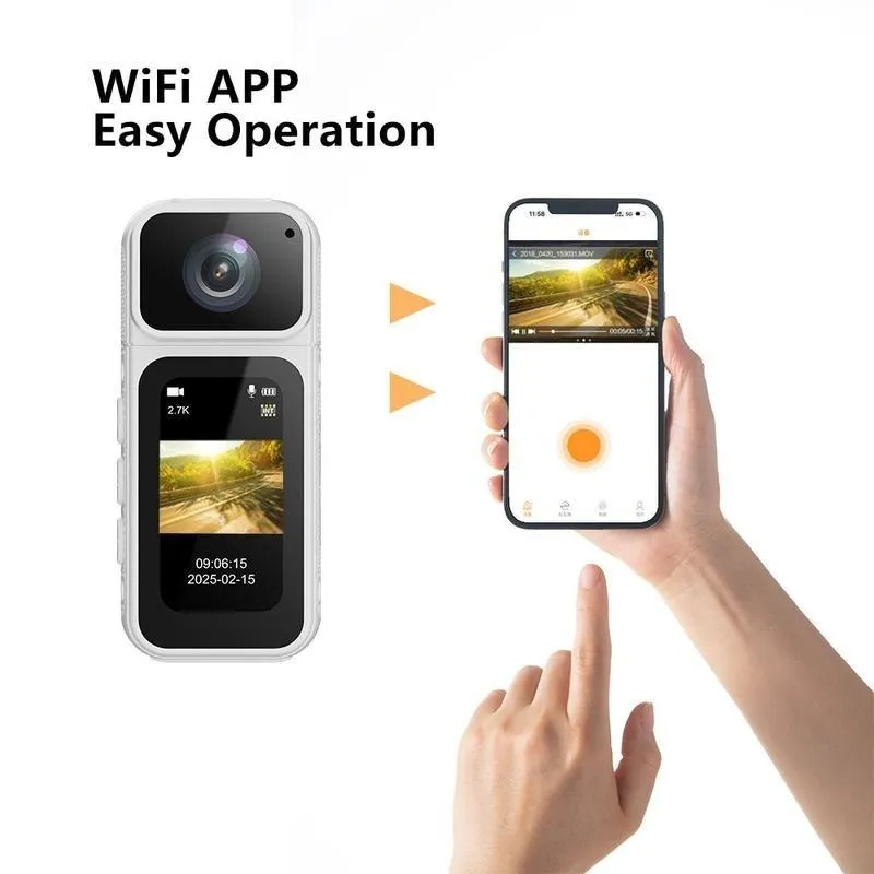 Ormos Mini Action Camera With 180 Degree 9