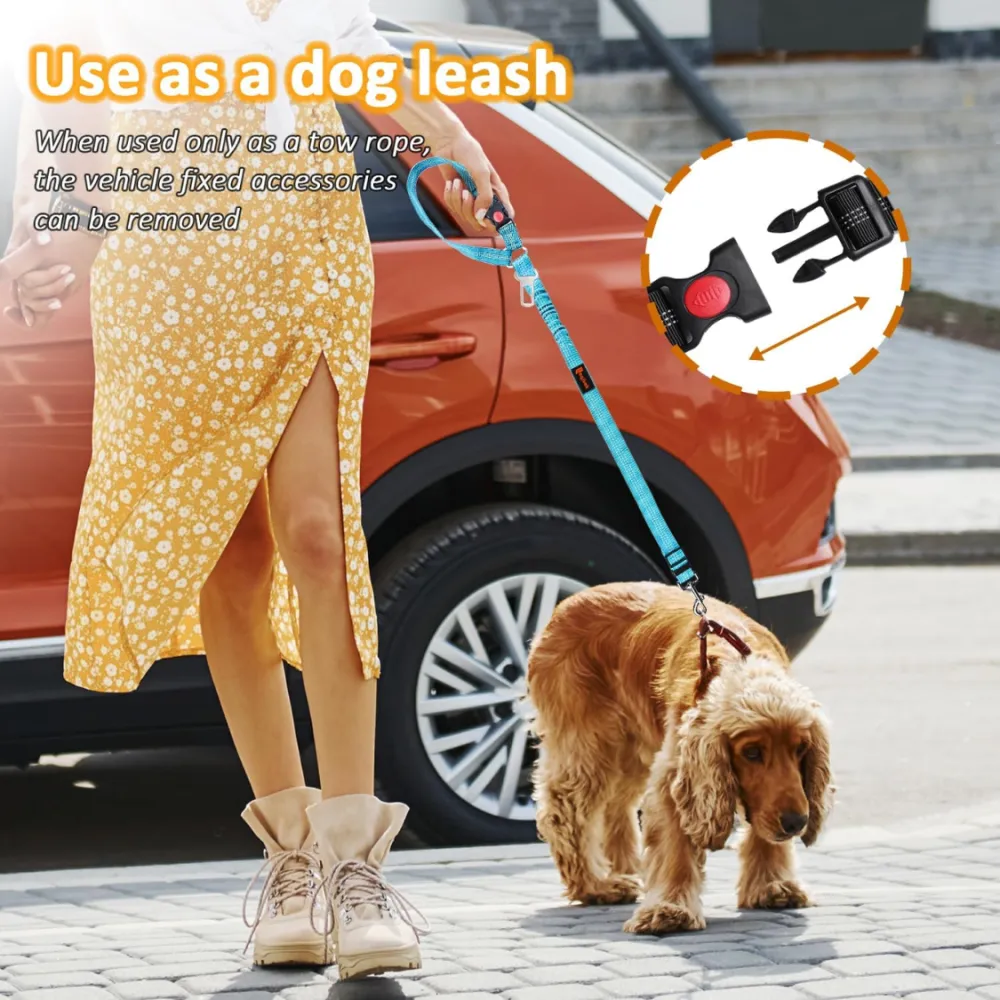 Removable Dog Seat Belt Harness For Car 3