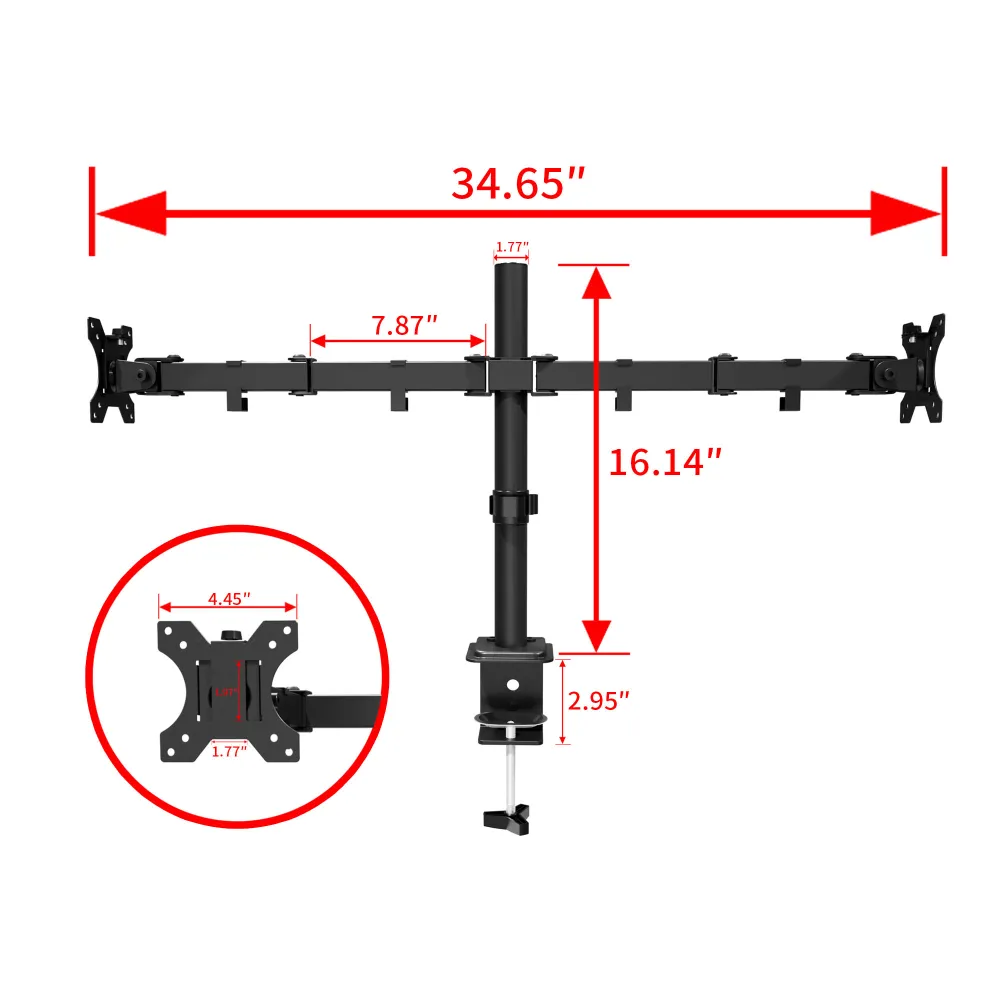 Dual-monitor Desktop Stand 9