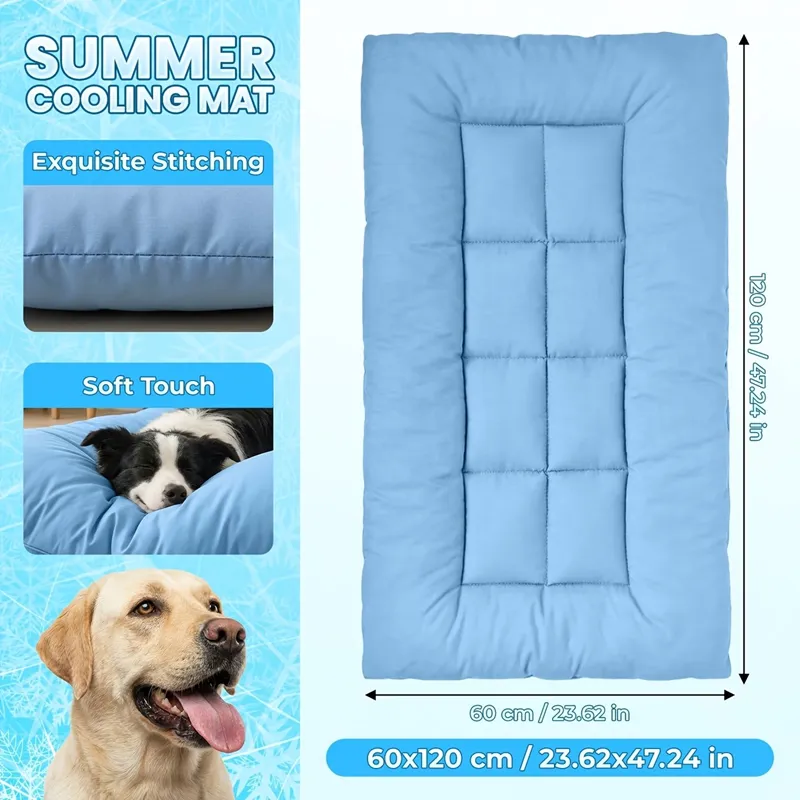 Extra-Large Summer Cooling Mat Dog Sofa Bed 1