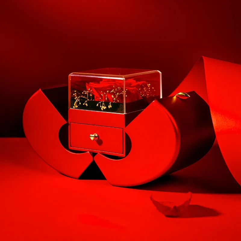 Fashion Jewelry Box Red Apple Christmas Gift 4